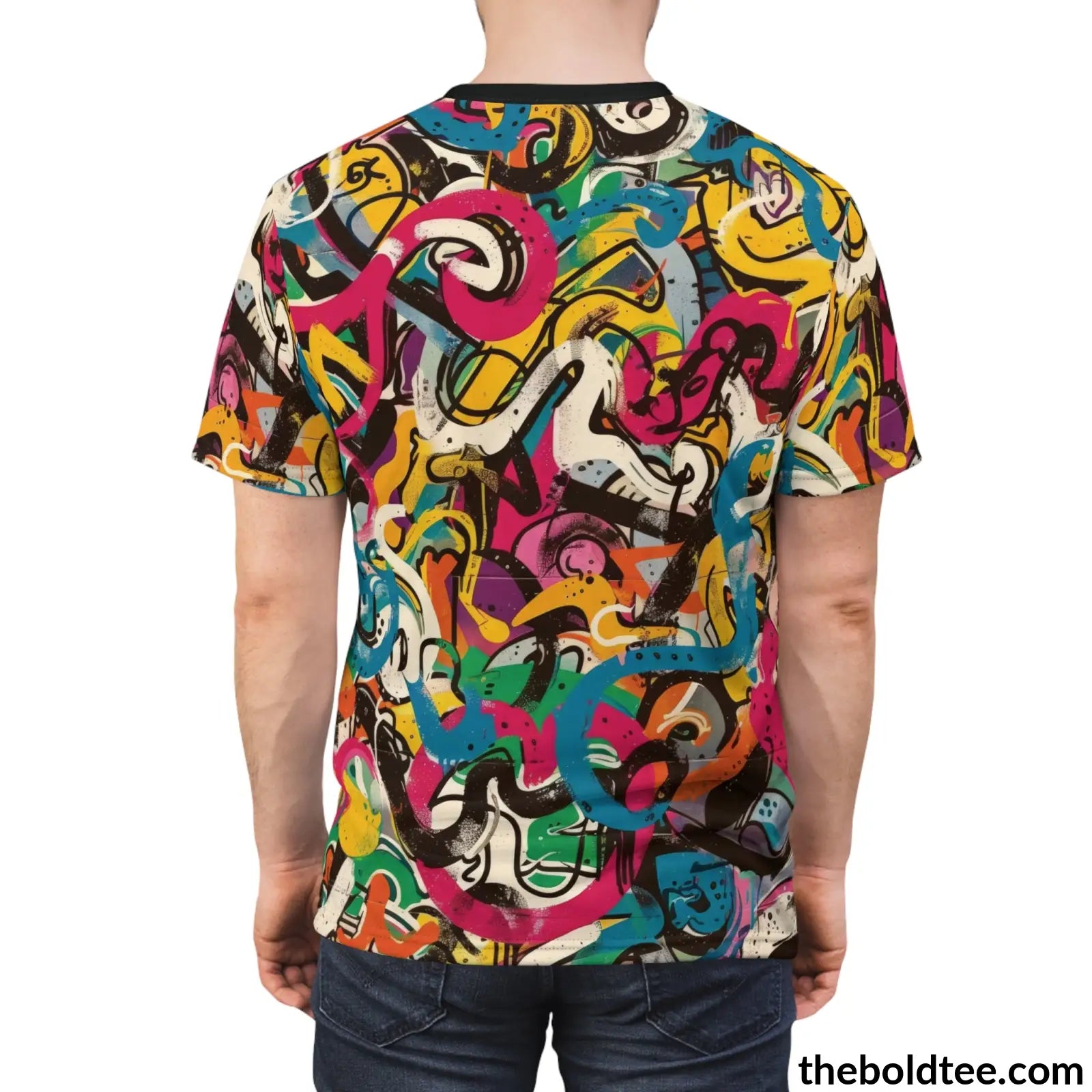 Graffiti Tee - Premium All Over Print Crewneck Shirt Prints