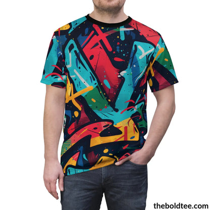 Graffiti Tee - Premium All Over Print Crewneck Shirt Prints