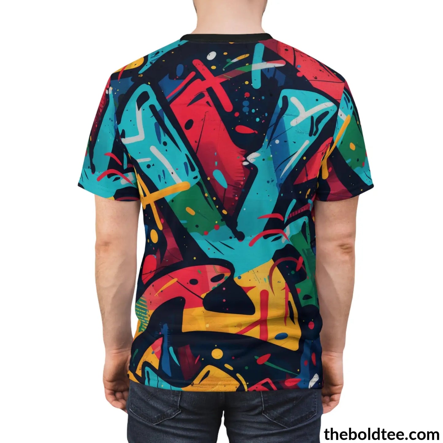 Graffiti Tee - Premium All Over Print Crewneck Shirt Prints