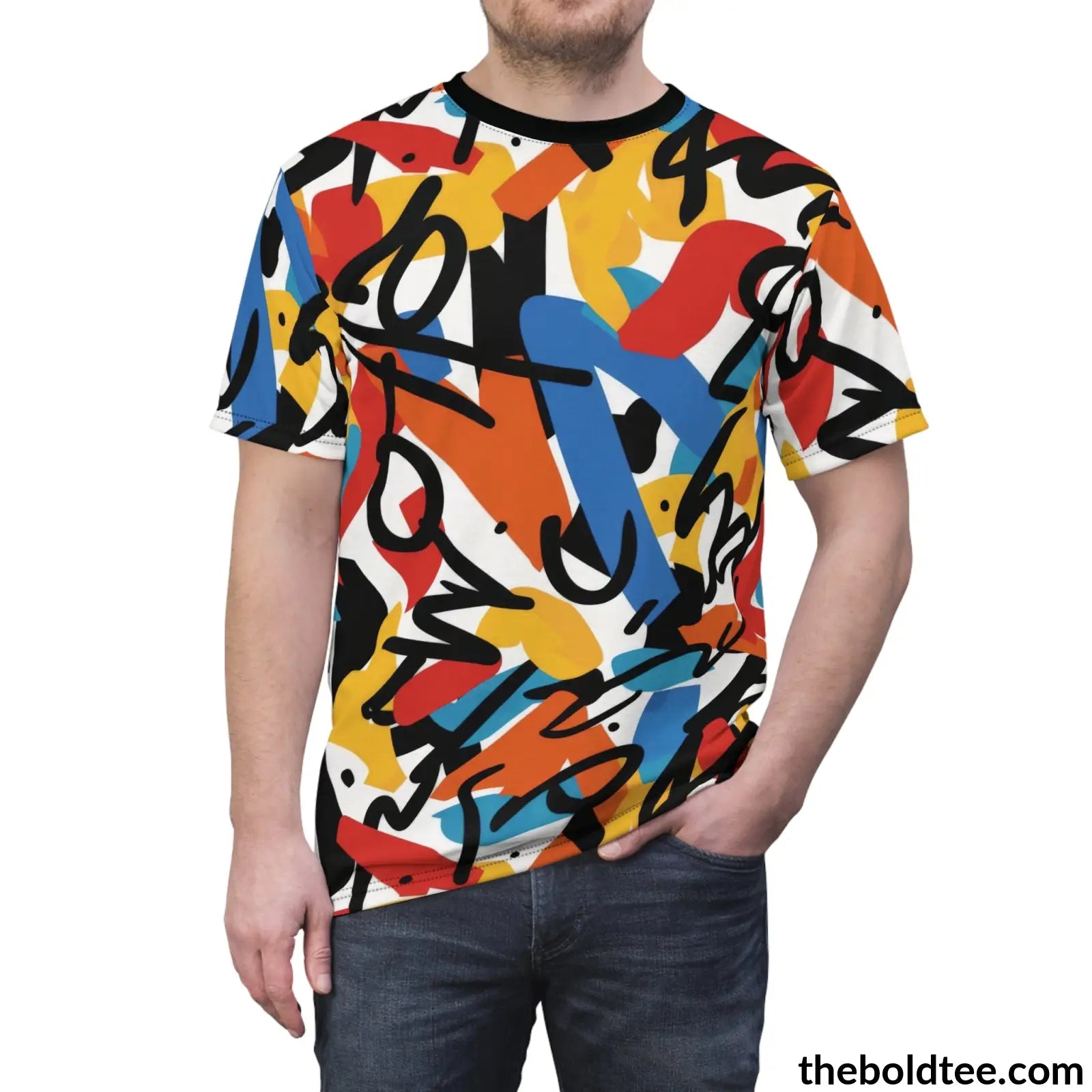 Graffiti Tee - Premium All Over Print Crewneck Shirt Prints