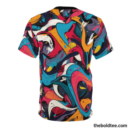 Graffiti Tee - Premium All Over Print Crewneck Shirt Prints