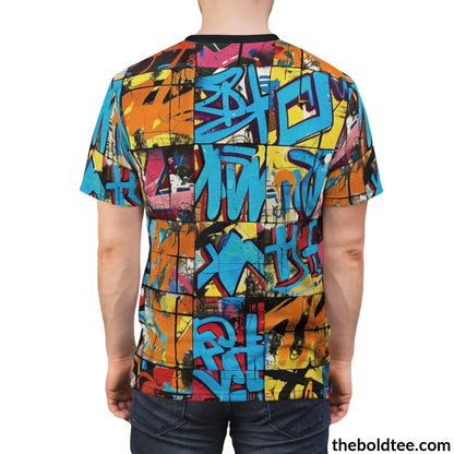 Graffiti Tee - Premium All Over Print Crewneck Shirt Prints