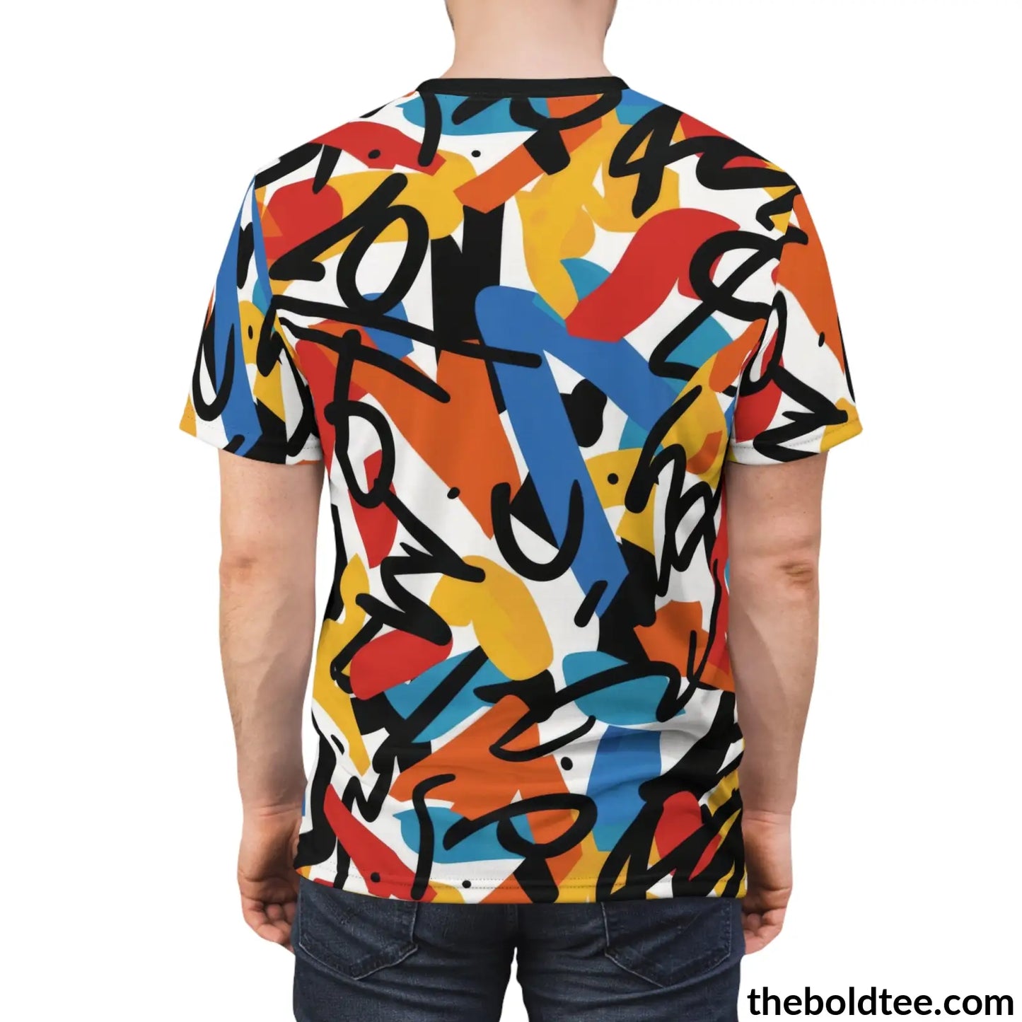 Graffiti Tee - Premium All Over Print Crewneck Shirt Prints