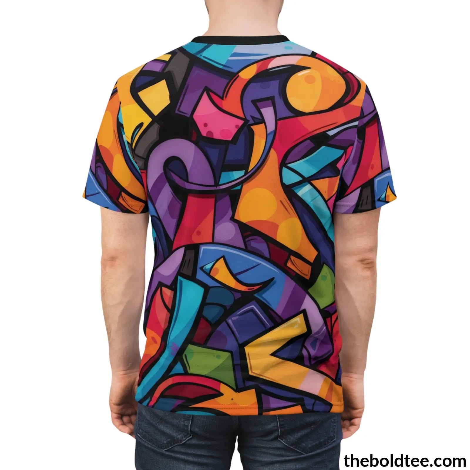 Graffiti Tee - Premium All Over Print Crewneck Shirt Prints