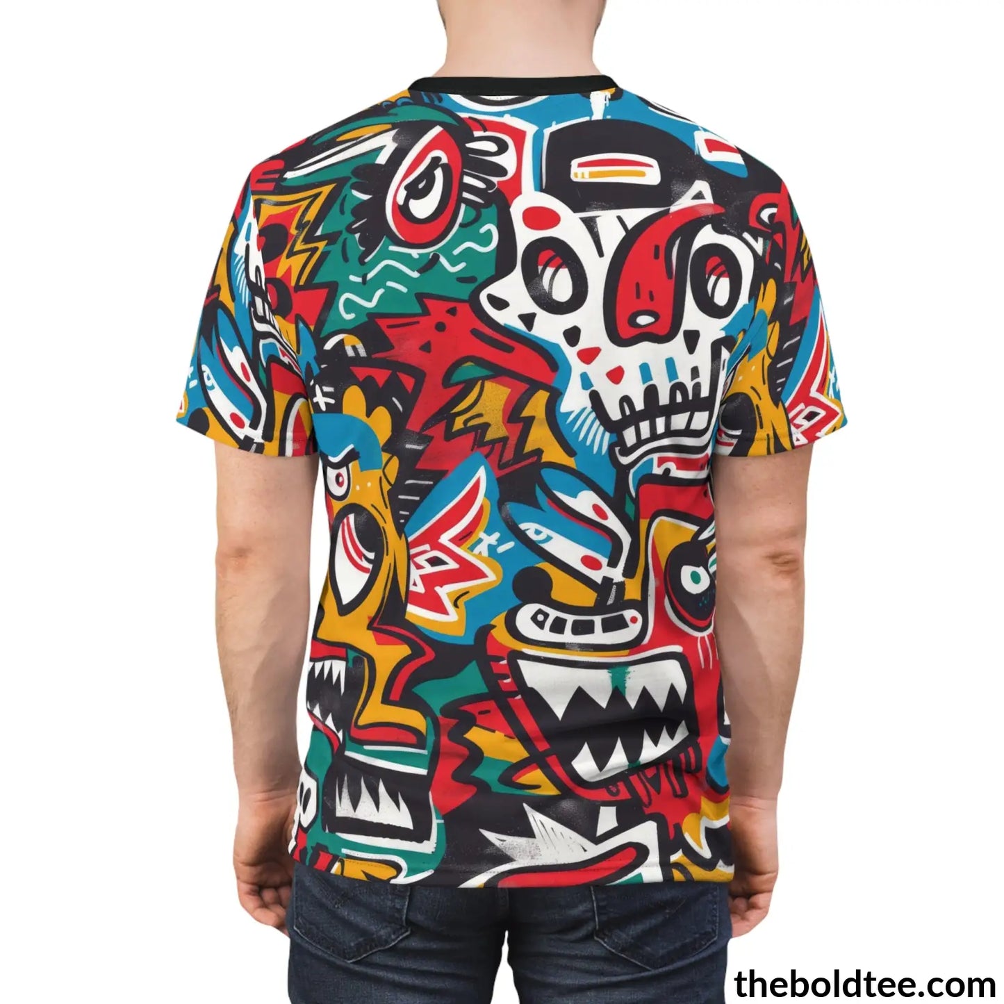 Graffiti Tee - Premium All Over Print Crewneck Shirt Prints