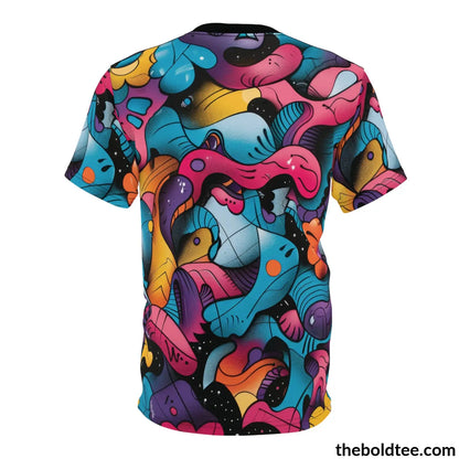 Graffiti Tee - Premium All Over Print Crewneck Shirt Prints