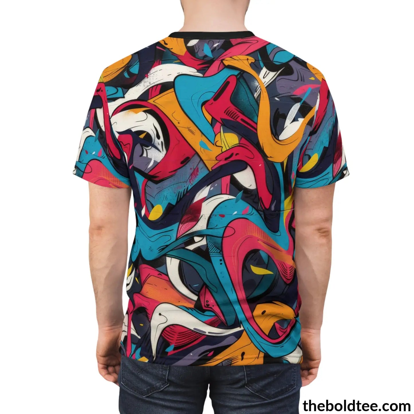 Graffiti Tee - Premium All Over Print Crewneck Shirt Prints