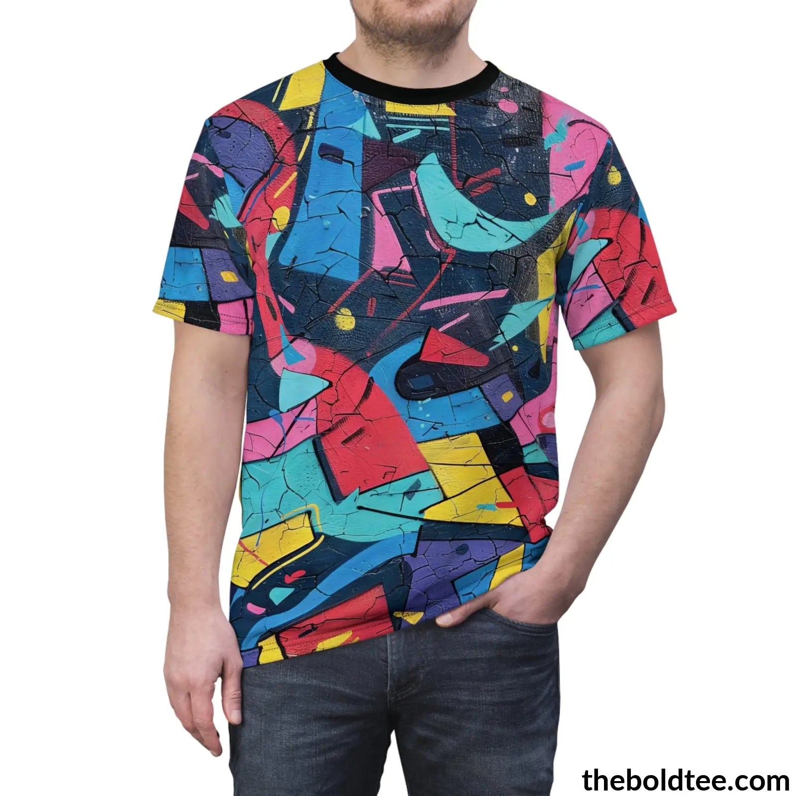 Graffiti Tee - Premium All Over Print Crewneck Shirt Prints