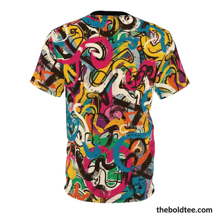 Graffiti Tee - Premium All Over Print Crewneck Shirt Prints