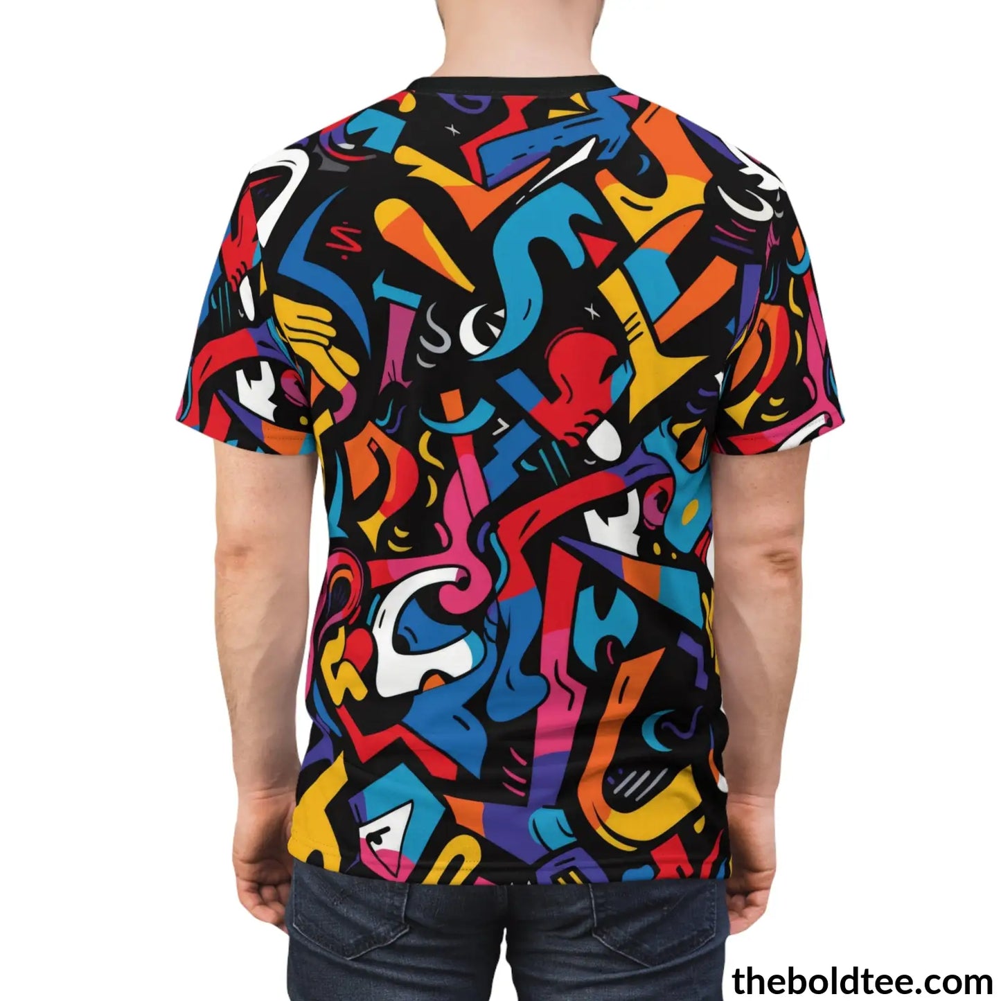 Graffiti Tee - Premium All Over Print Crewneck Shirt Prints