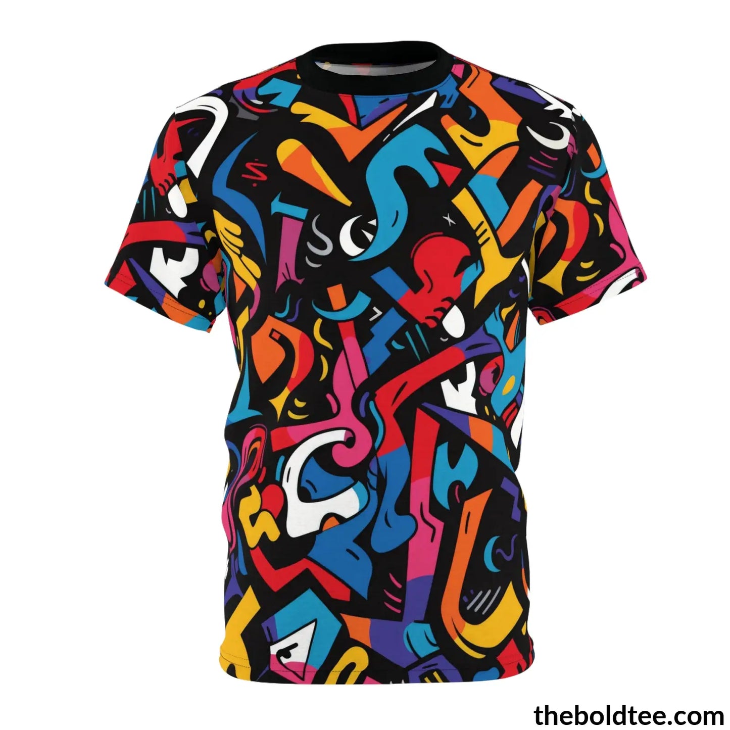 Graffiti Tee - Premium All Over Print Crewneck Shirt S Prints