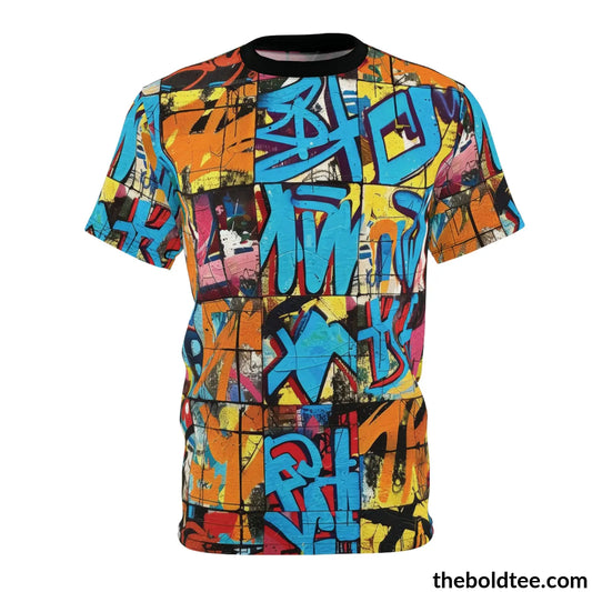 Graffiti Tee - Premium All Over Print Crewneck Shirt S Prints