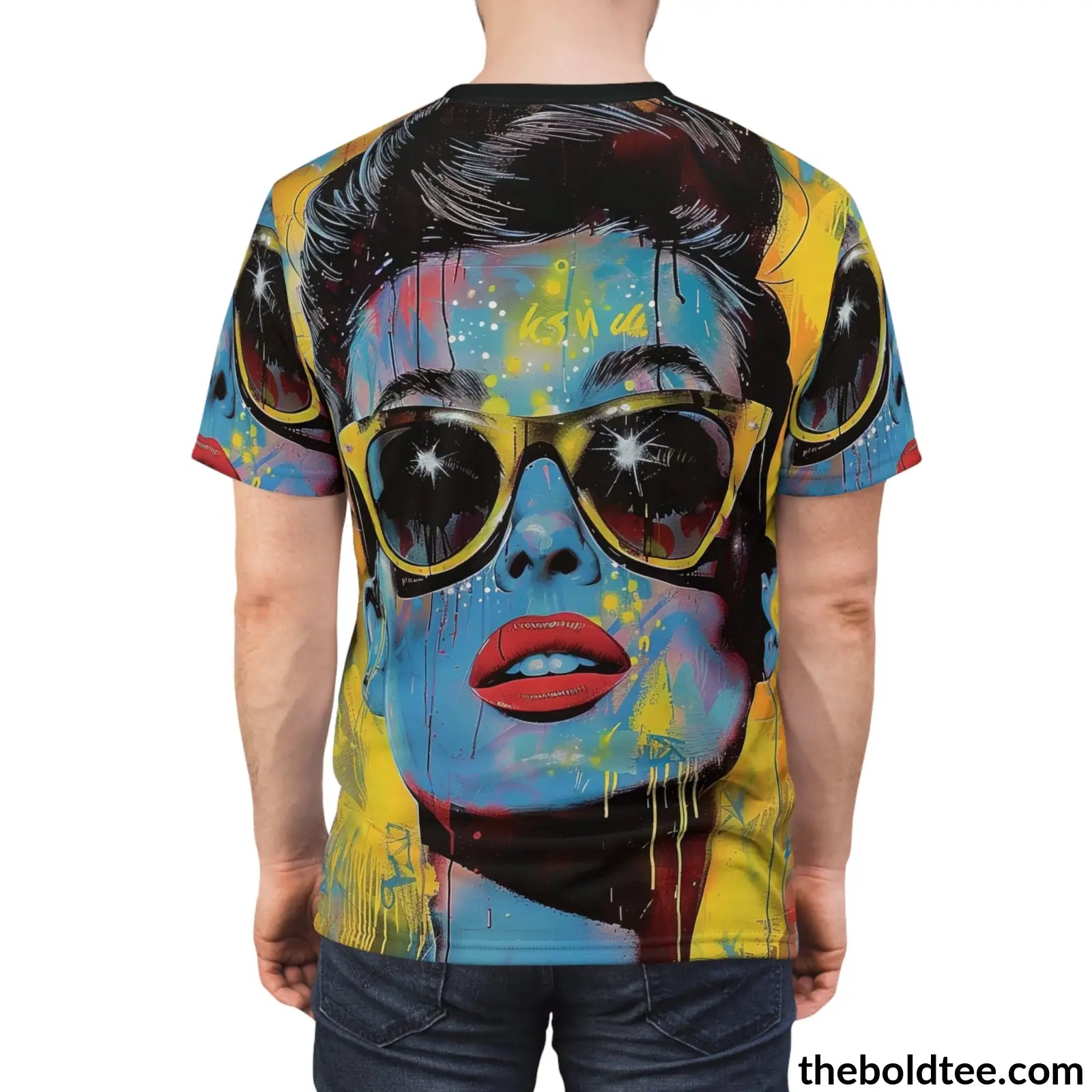 Grafitti Pop Art Tee - Premium All Over Print Crewneck Prints