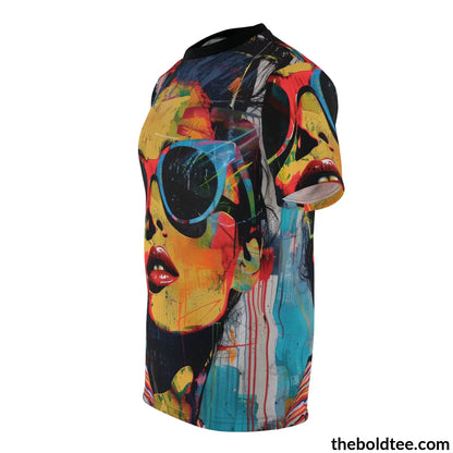 Grafitti Pop Art Tee - Premium All Over Print Crewneck Prints