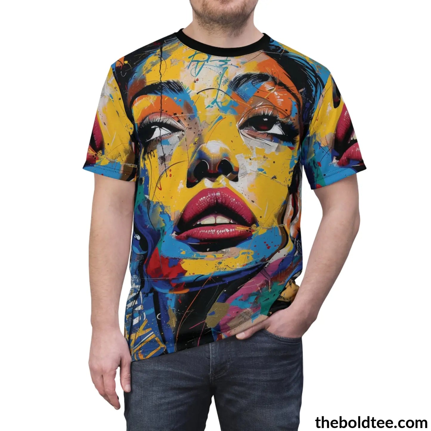 Grafitti Pop Art Tee - Premium All Over Print Crewneck Prints