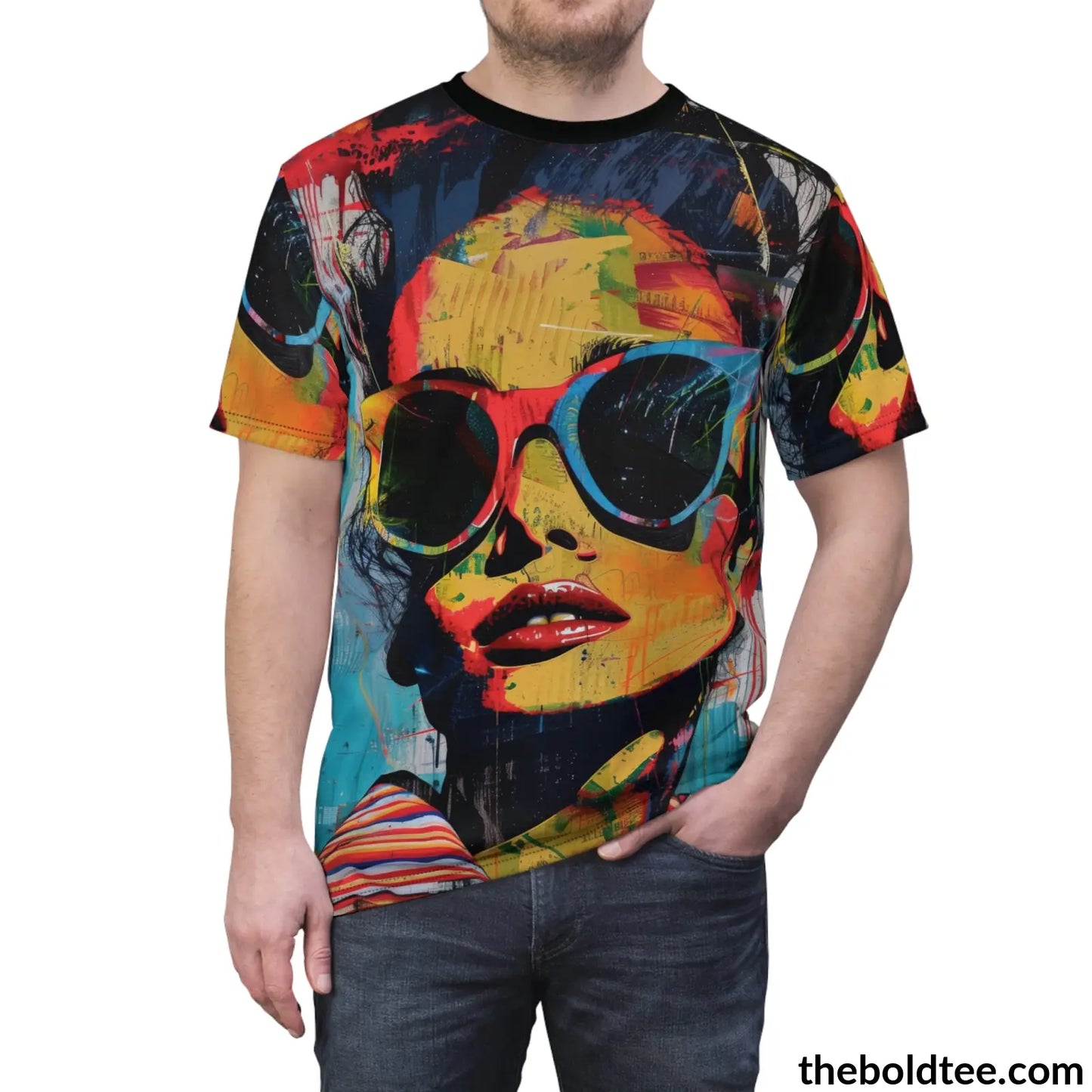 Grafitti Pop Art Tee - Premium All Over Print Crewneck Prints