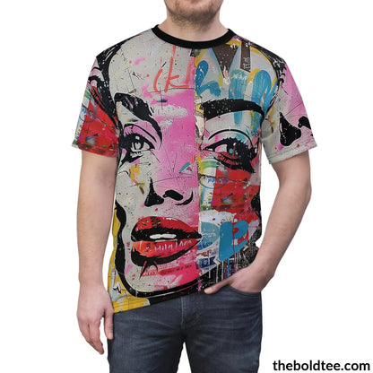 Grafitti Pop Art Tee - Premium All Over Print Crewneck Prints