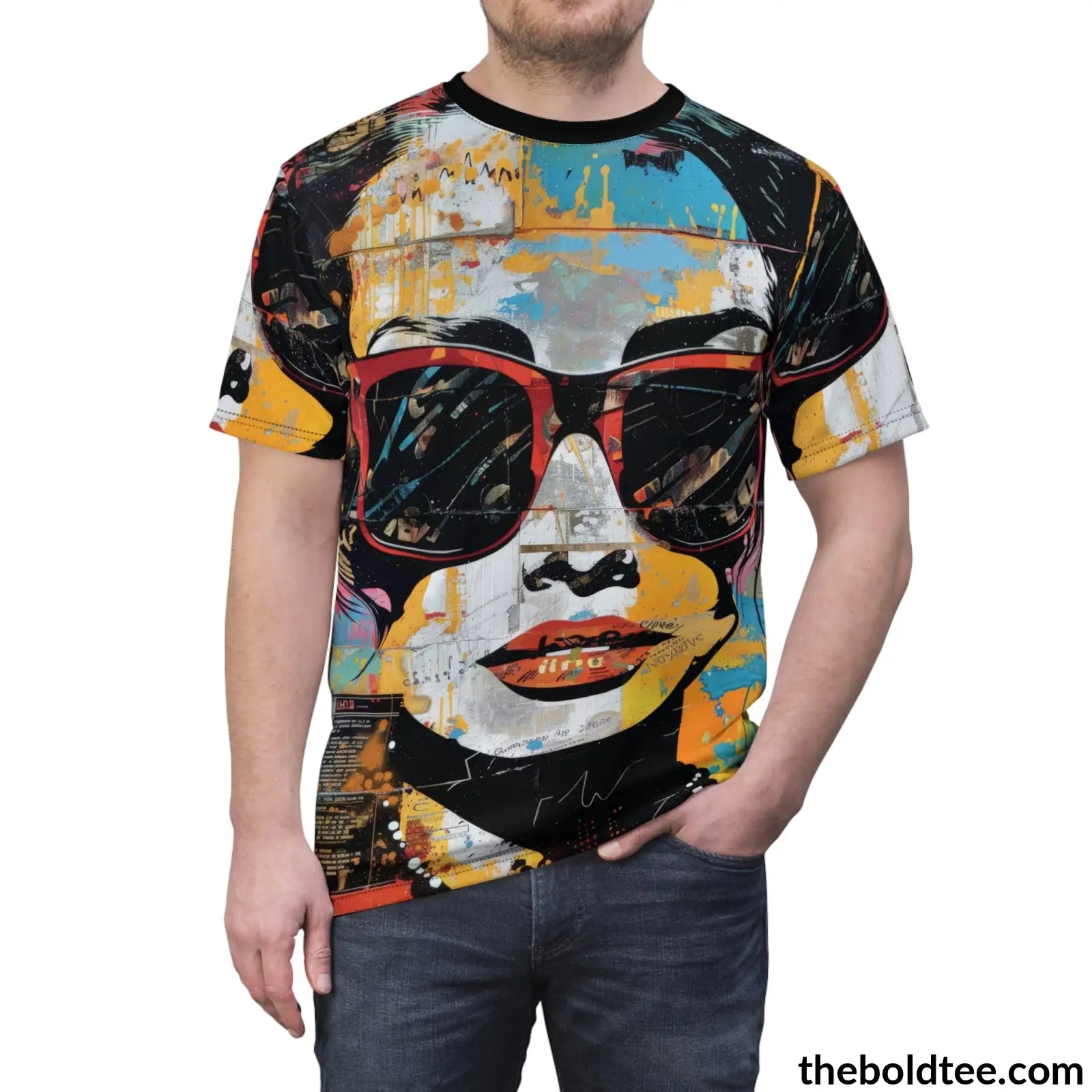 Grafitti Pop Art Tee - Premium All Over Print Crewneck Prints