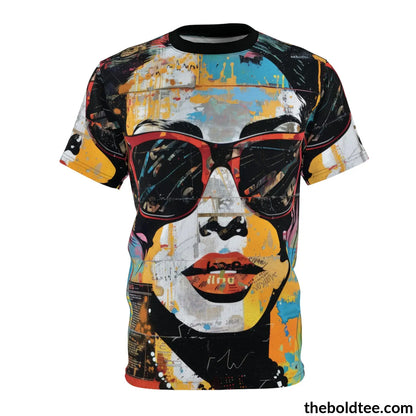 Grafitti Pop Art Tee - Premium All Over Print Crewneck Black Stitching / 6 Oz. S Prints