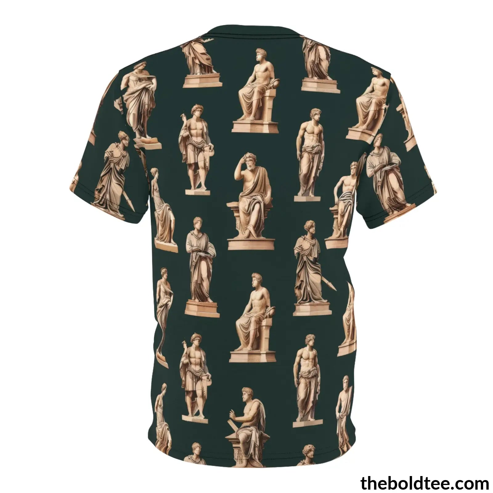 Greek Statues Tee - Premium All Over Print Crewneck Shirt Prints