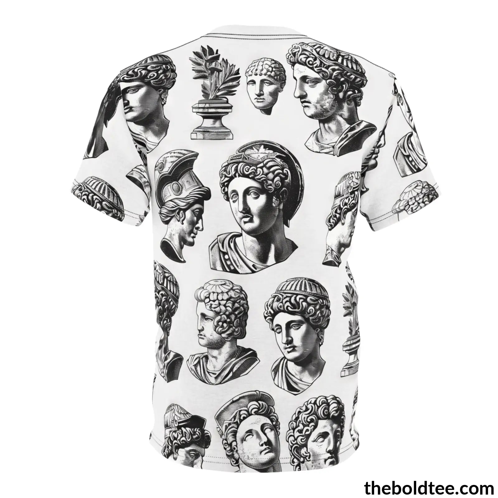 Greek Statues Tee - Premium All Over Print Crewneck Shirt Prints