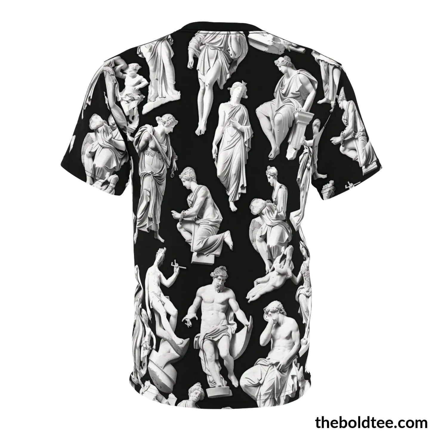 Greek Statues Tee - Premium All Over Print Crewneck Shirt Prints