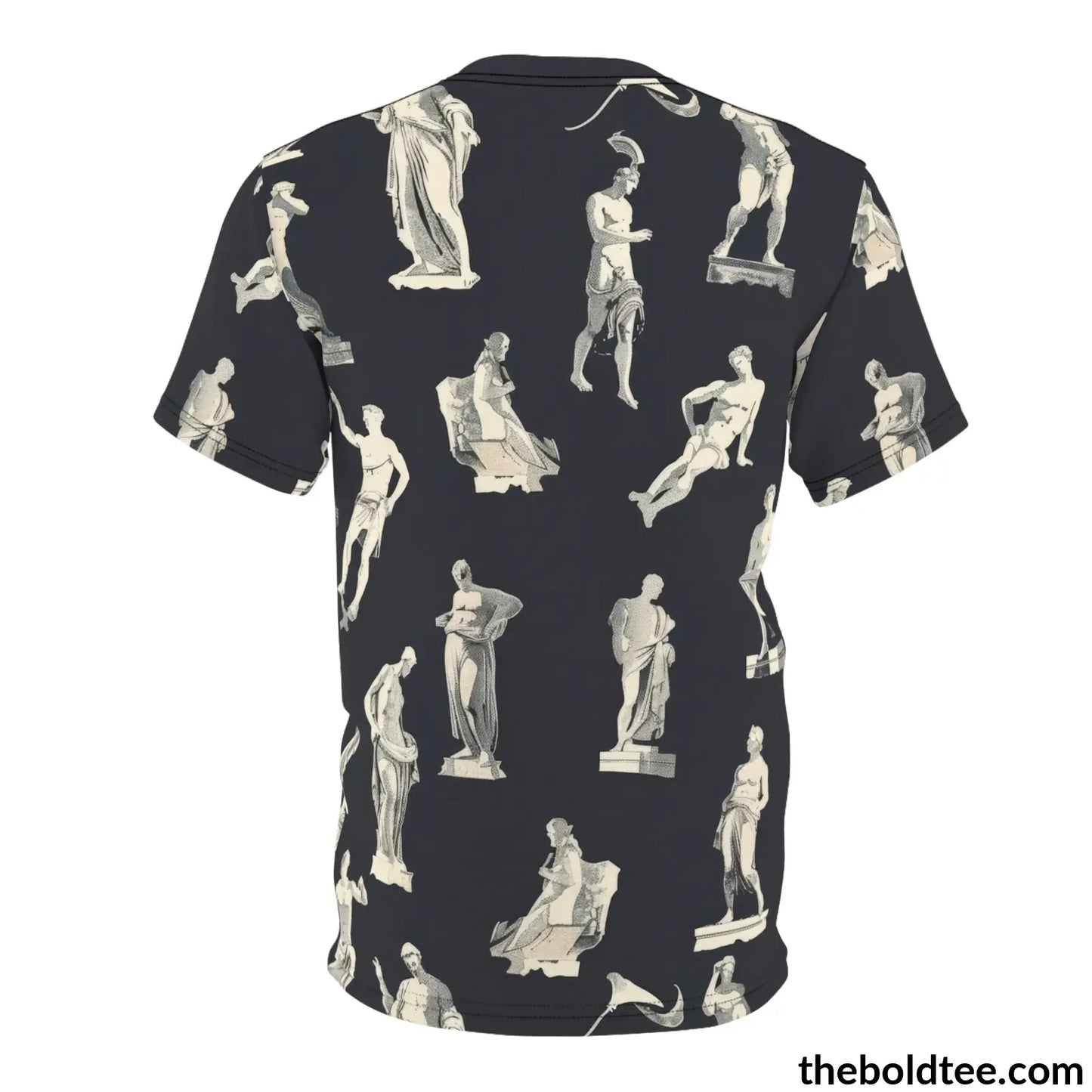 Greek Statues Tee - Premium All Over Print Crewneck Shirt Prints