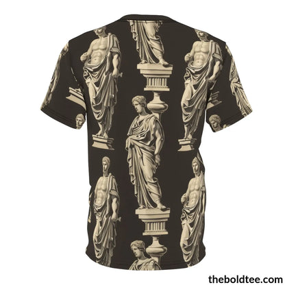 Greek Statues Tee - Premium All Over Print Crewneck Shirt Prints