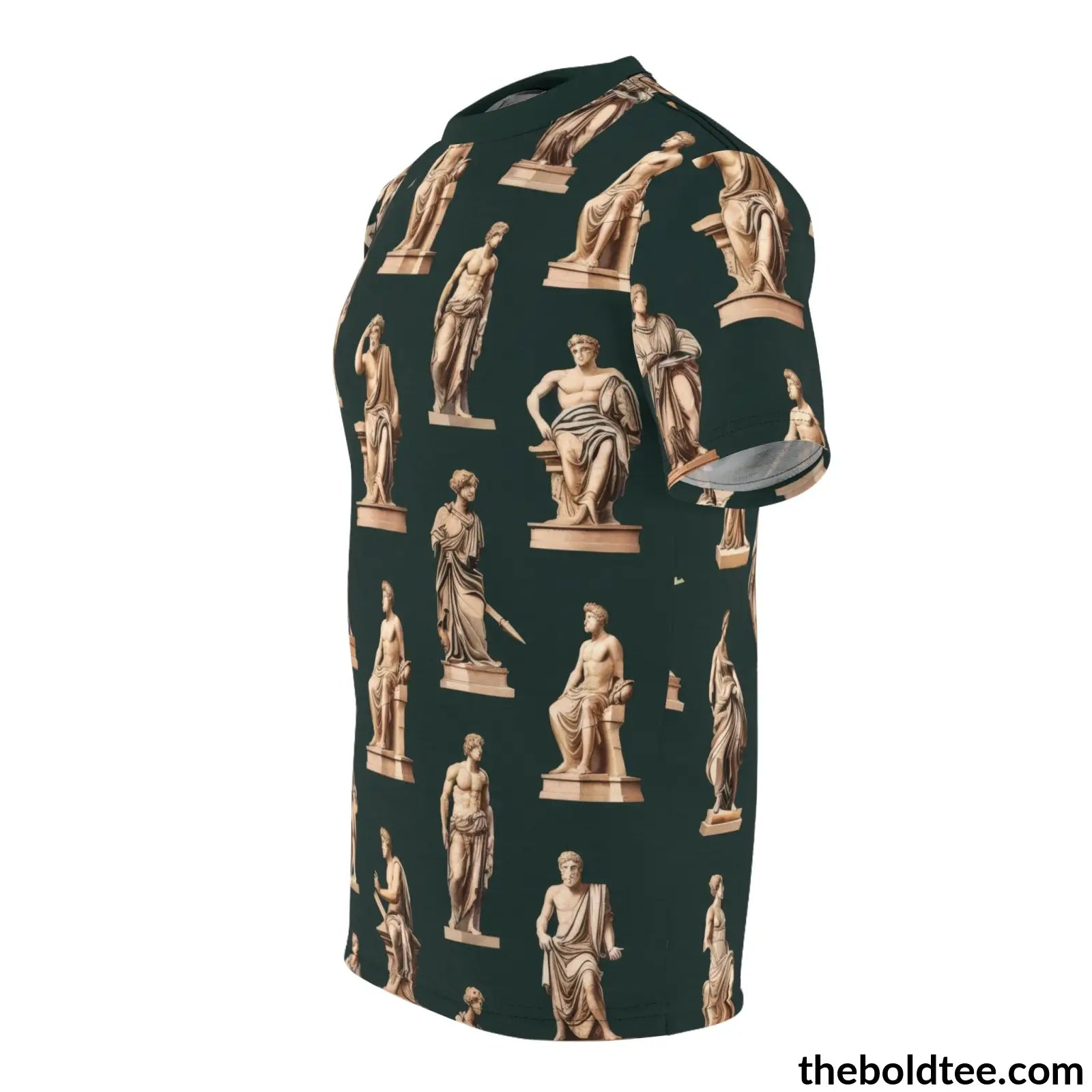 Greek Statues Tee - Premium All Over Print Crewneck Shirt Prints