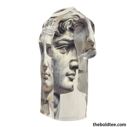 Greek Statues Tee - Premium All Over Print Crewneck Shirt Prints