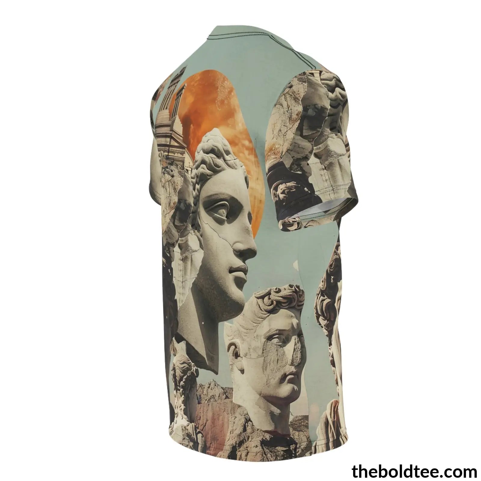 Greek Statues Tee - Premium All Over Print Crewneck Shirt Prints