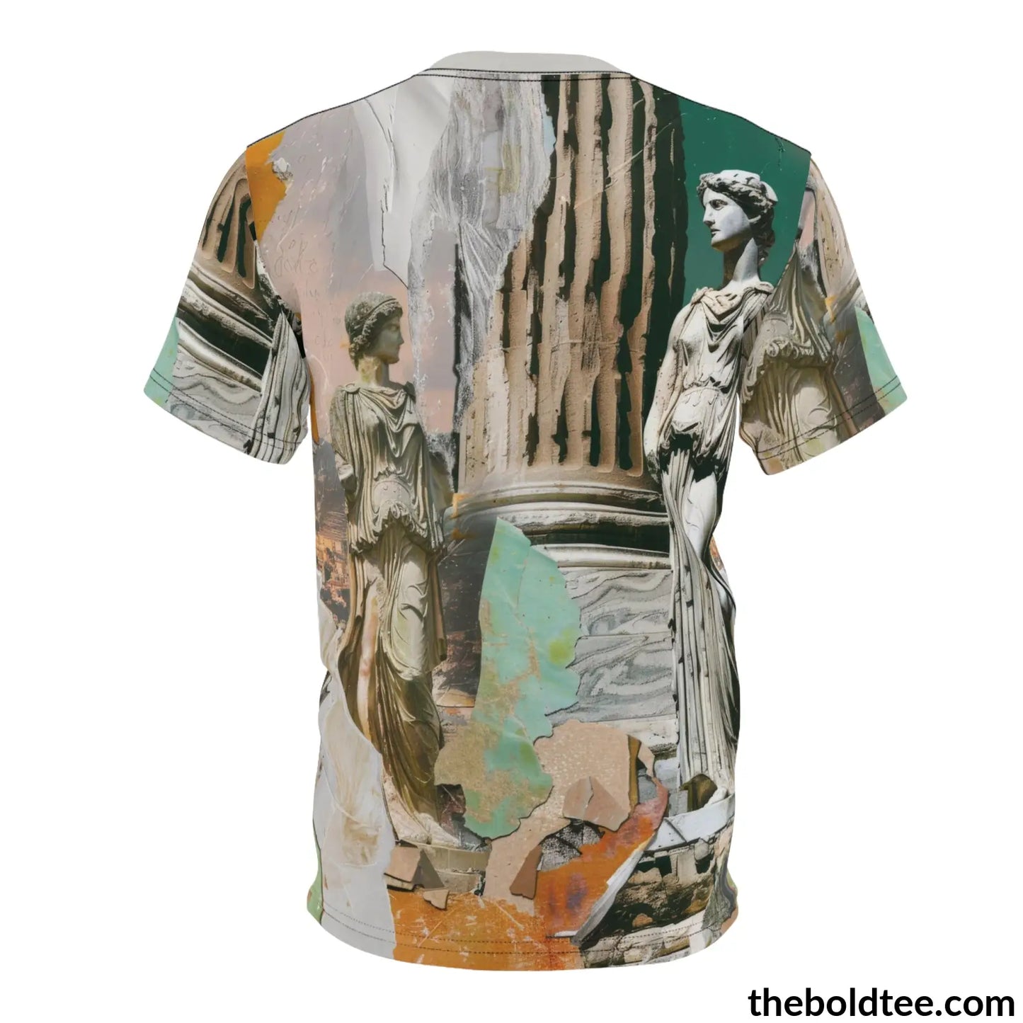 Greek Statues Tee - Premium All Over Print Crewneck Shirt Prints