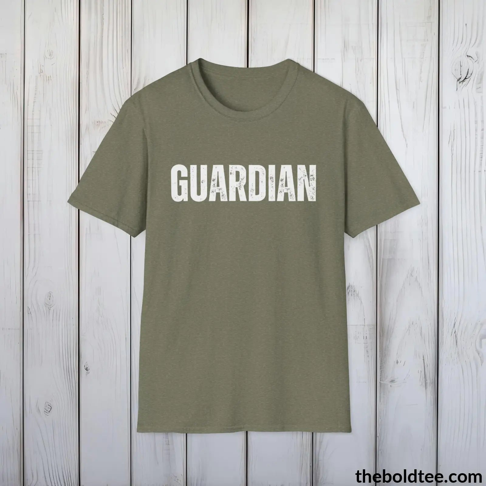 T-Shirt Heather Military Green / S GUARDIAN Tee - Bold Urbnan Cotton T-Shirt - 9 Epic Colors Available