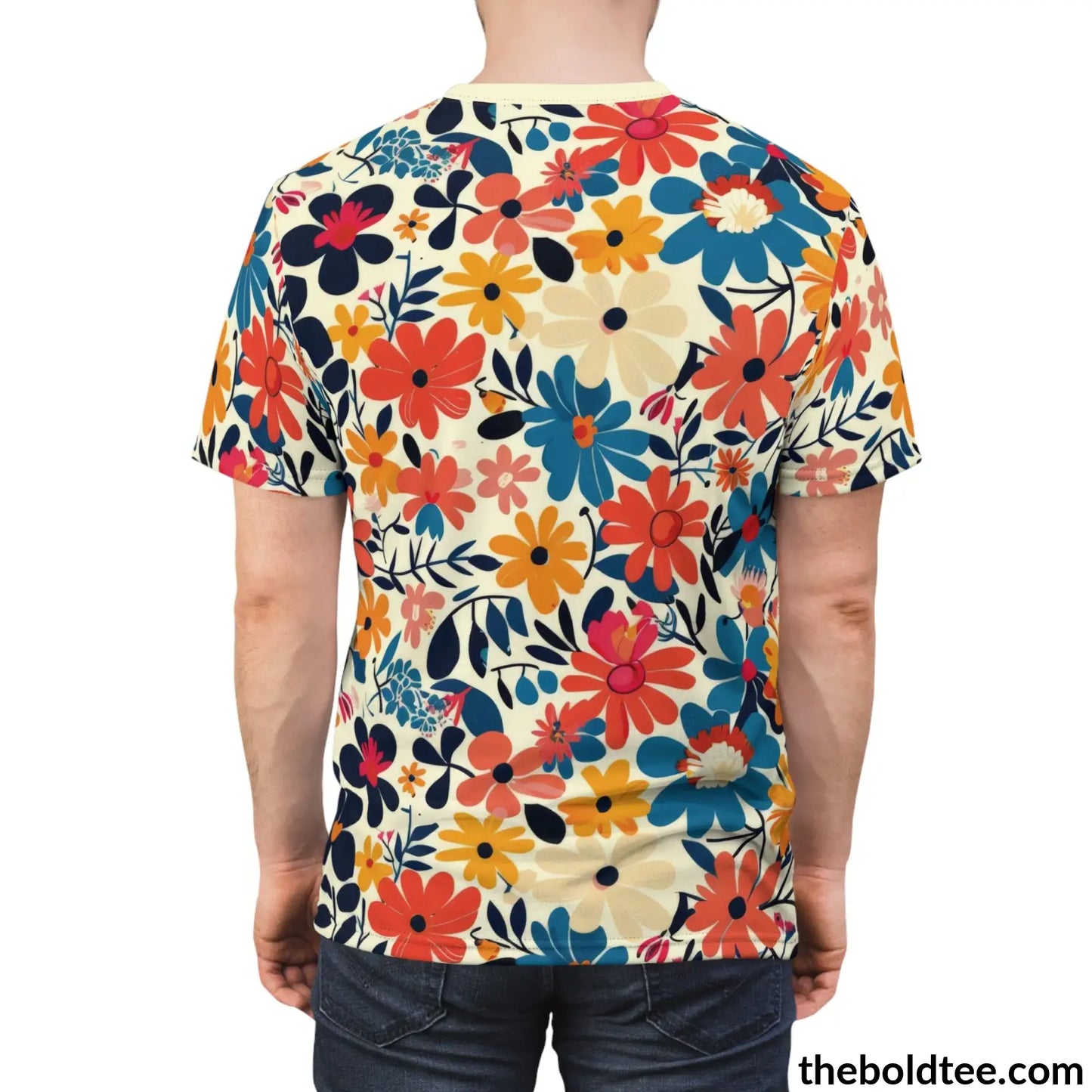 Happy Colors Tee - Premium All Over Print Crewneck Shirt Prints