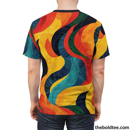 Happy Colors Tee - Premium All Over Print Crewneck Shirt Prints