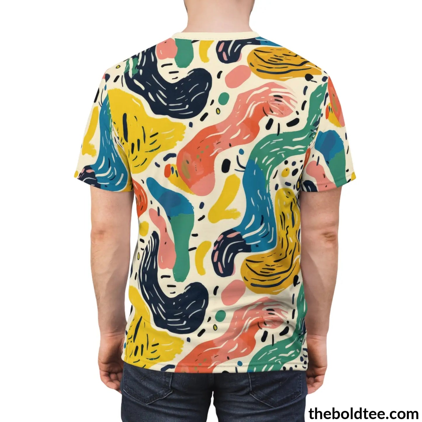 Happy Colors Tee - Premium All Over Print Crewneck Shirt Prints