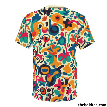 Happy Colors Tee - Premium All Over Print Crewneck Shirt Prints