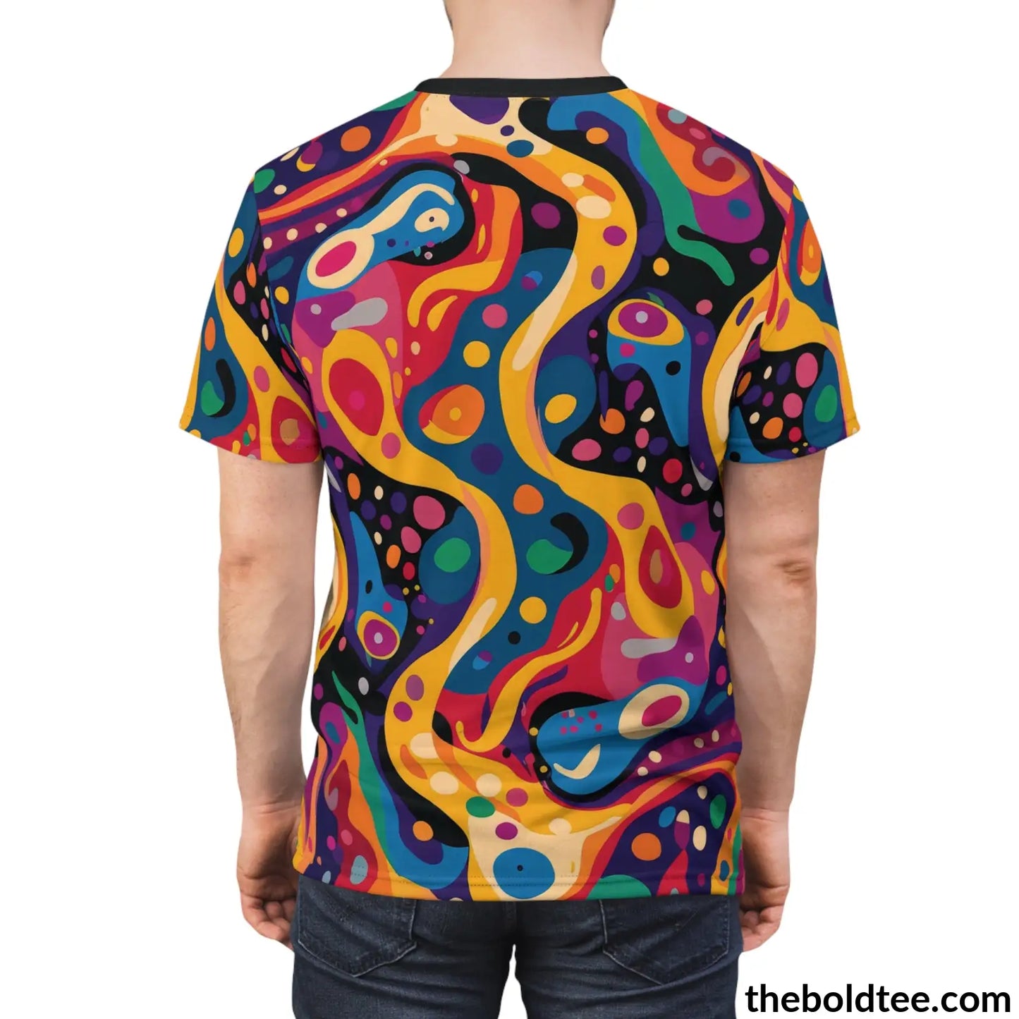 Happy Colors Tee - Premium All Over Print Crewneck Shirt Prints