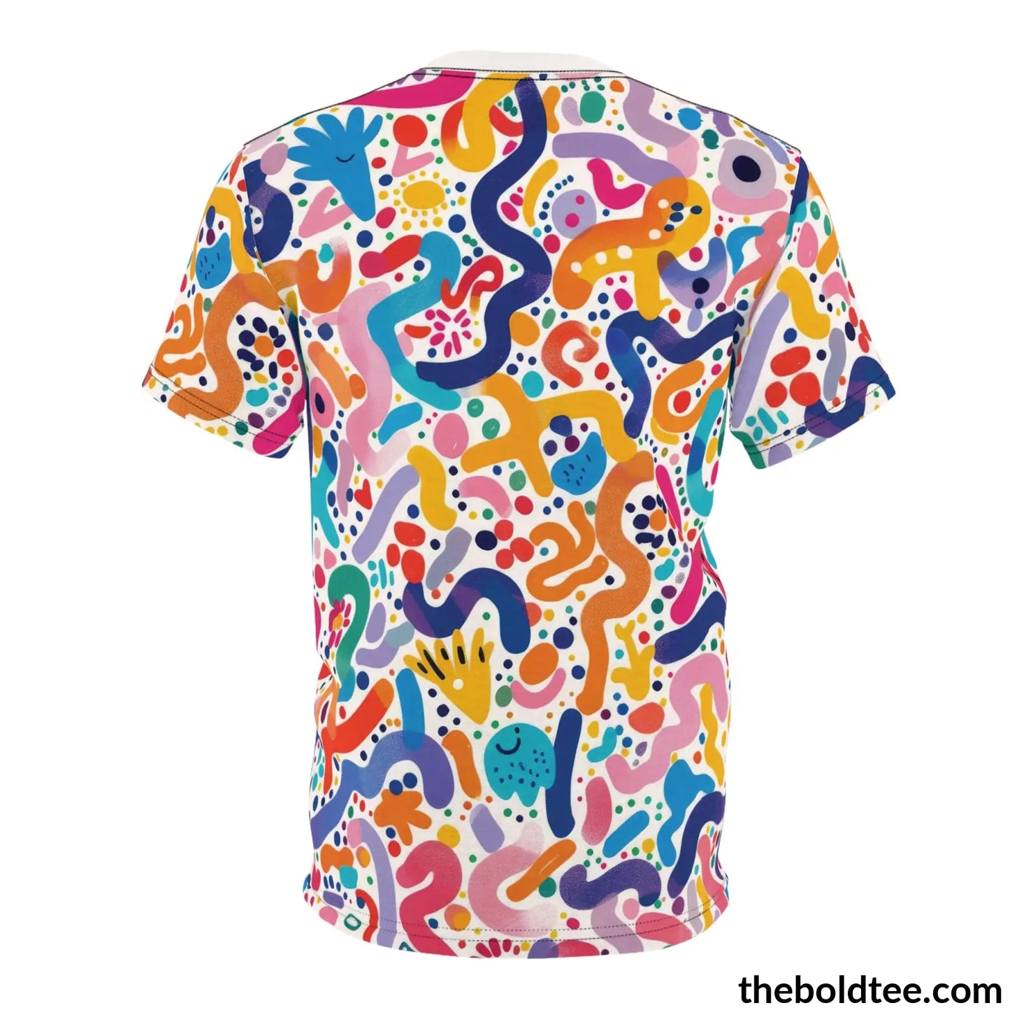 Happy Colors Tee - Premium All Over Print Crewneck Shirt Prints