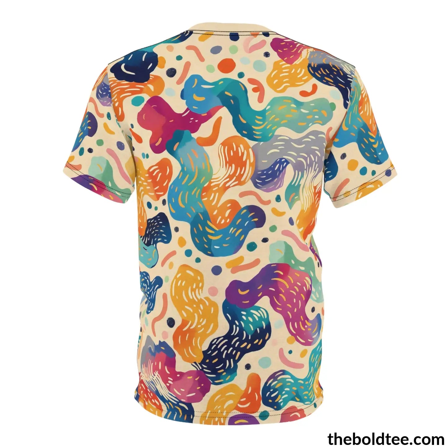 Happy Colors Tee - Premium All Over Print Crewneck Shirt Prints