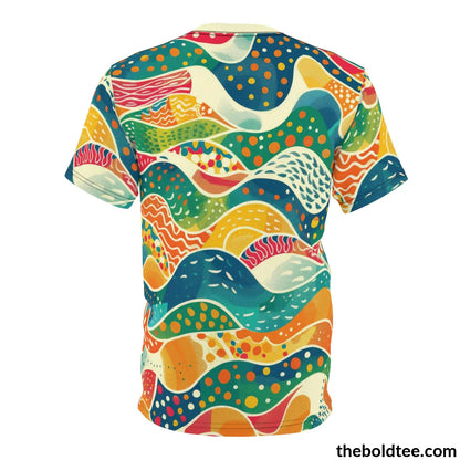 Happy Colors Tee - Premium All Over Print Crewneck Shirt Prints