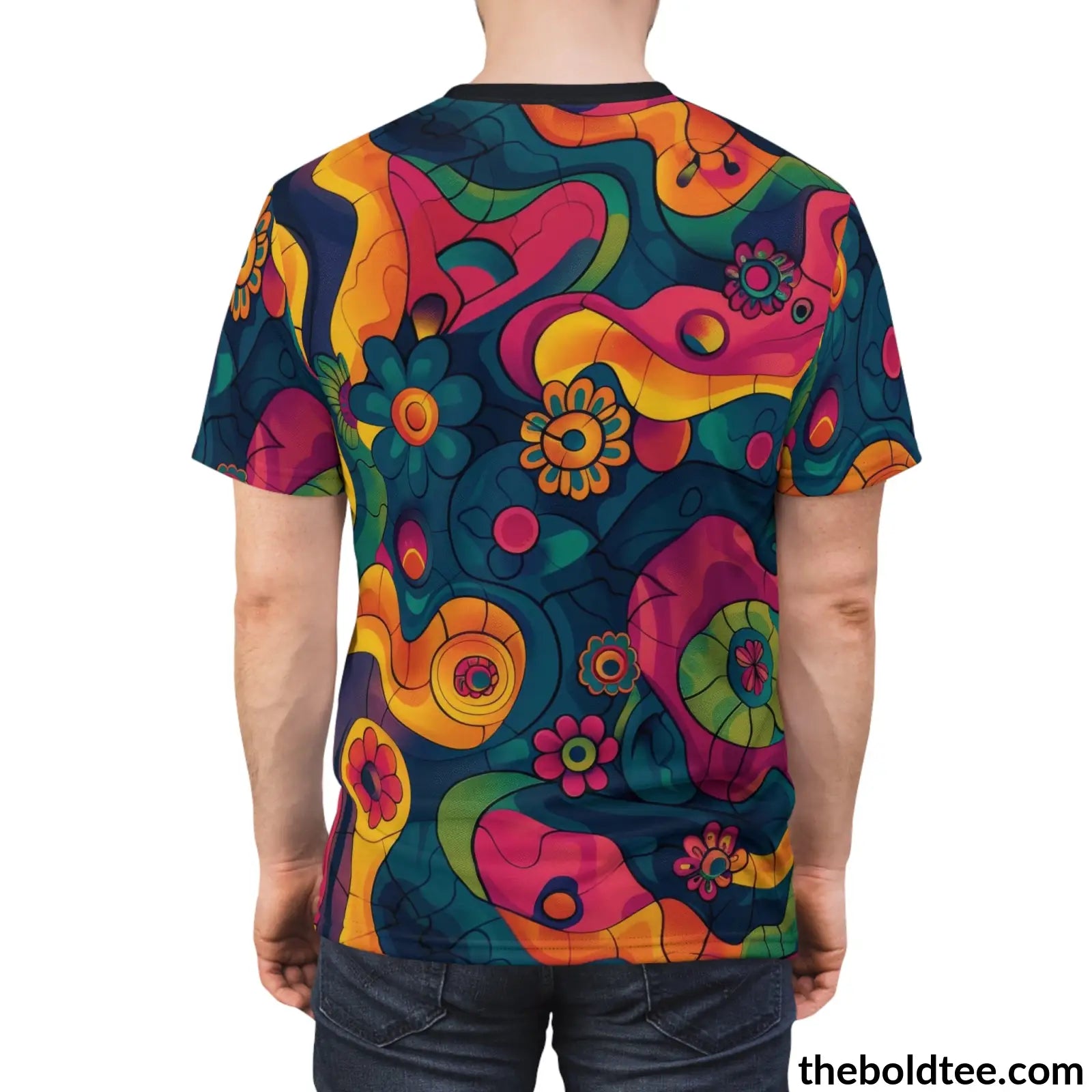 Happy Colors Tee - Premium All Over Print Crewneck Shirt Prints