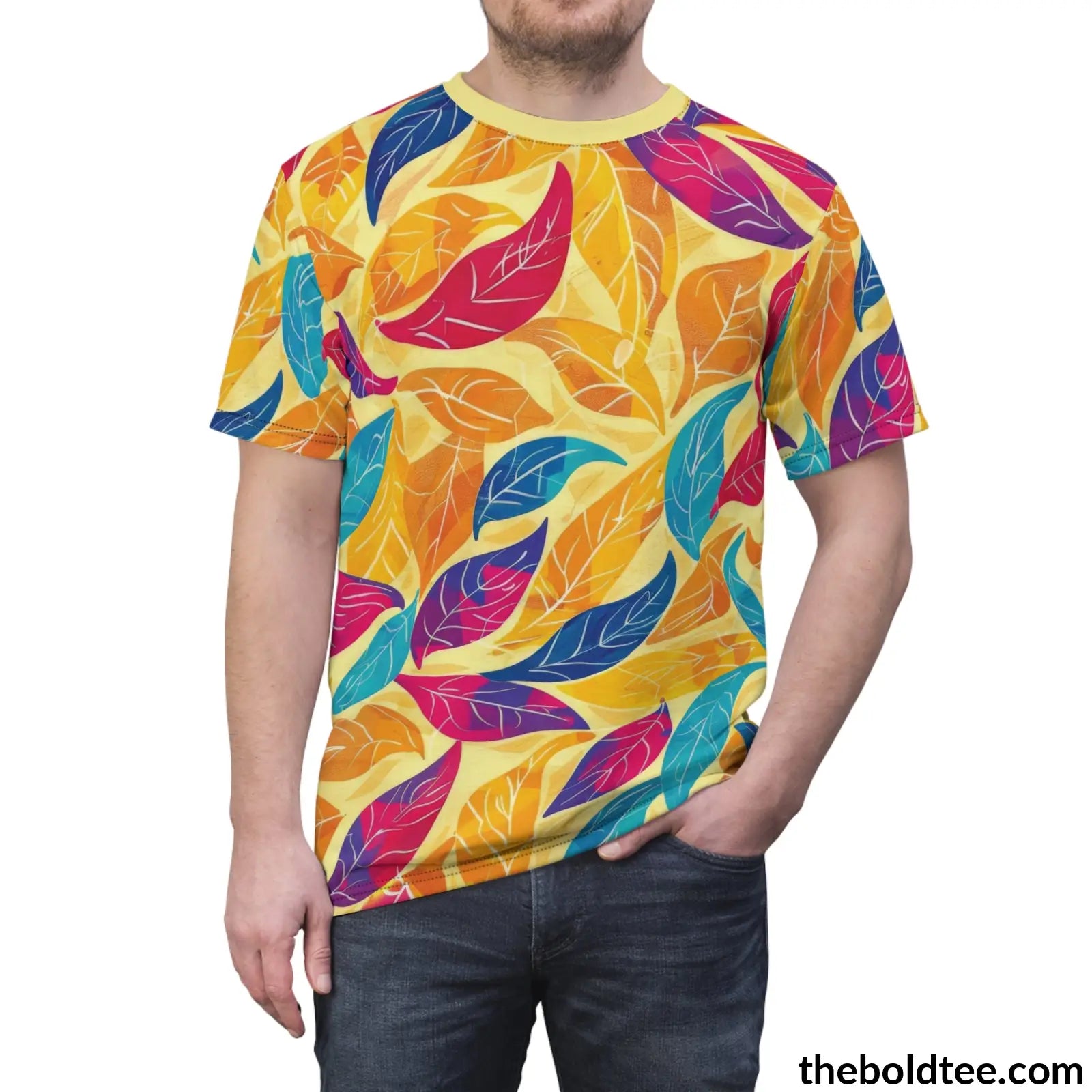 Happy Colors Tee - Premium All Over Print Crewneck Shirt Prints