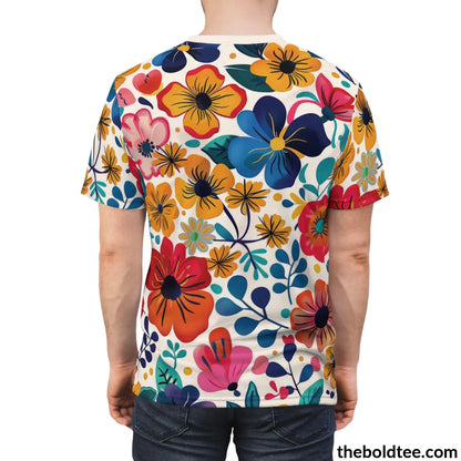 Happy Colors Tee - Premium All Over Print Crewneck Shirt Prints