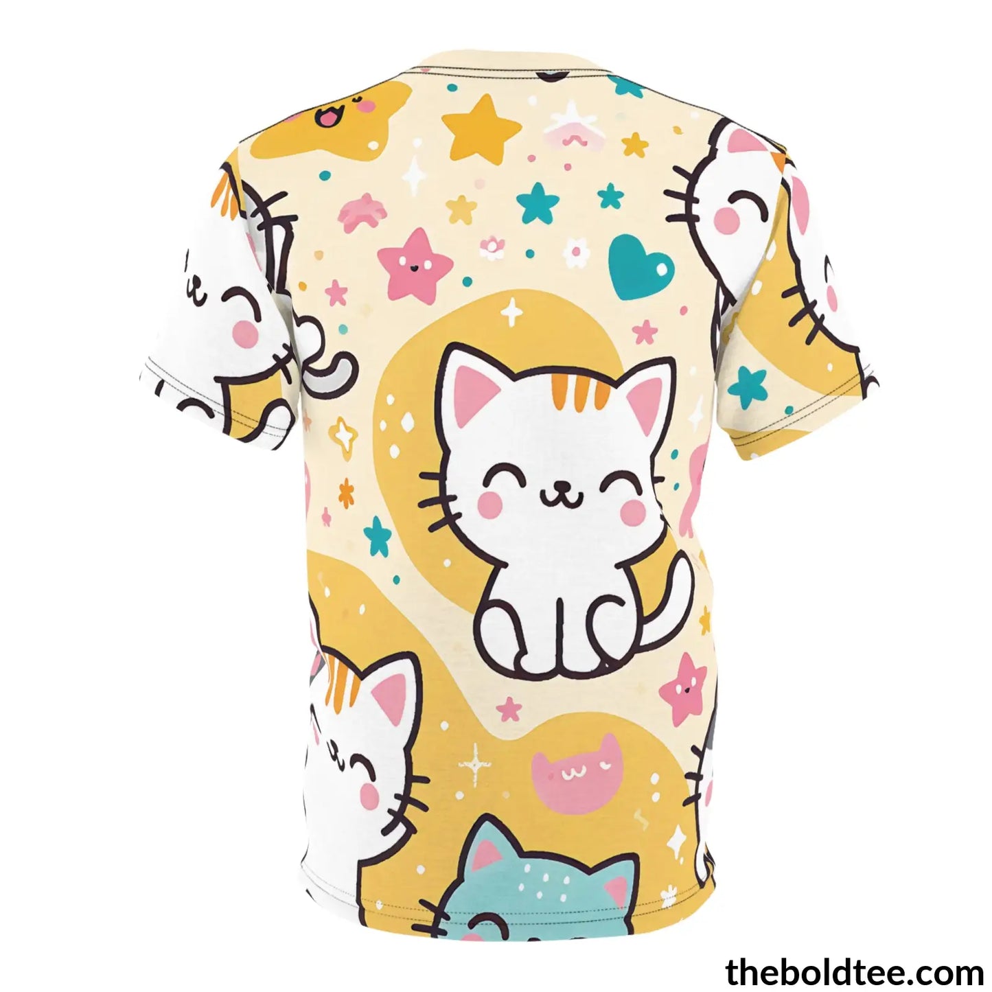 Happy Kawaii Tee - Premium All Over Print Crewneck Shirt Prints