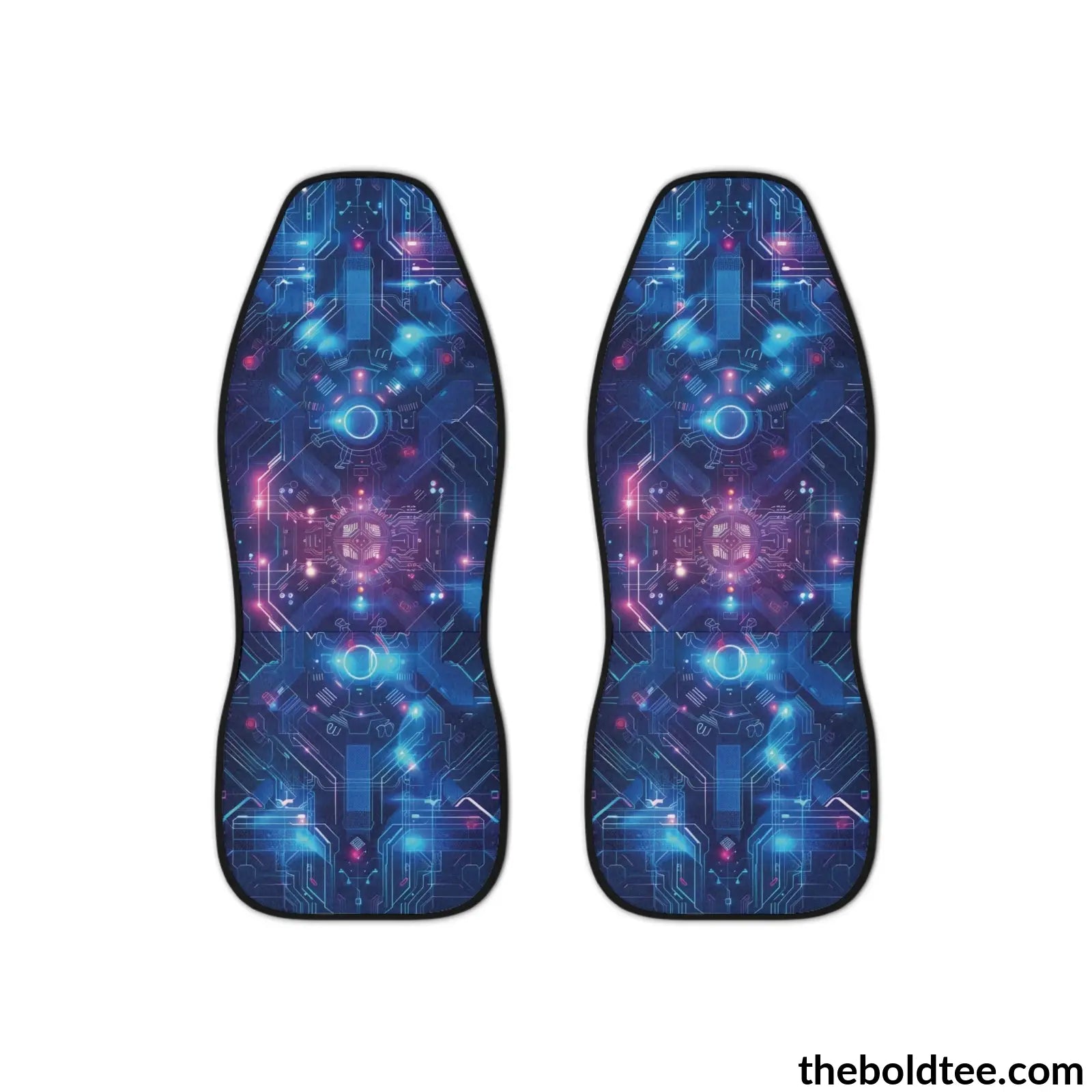 High Tech Print Car Seat Covers (2 Pcs.) All Over Prints