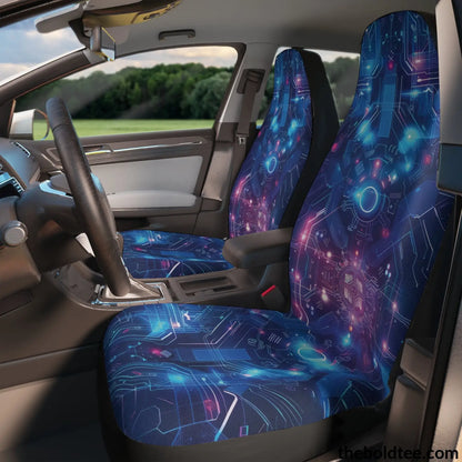 High Tech Print Car Seat Covers (2 Pcs.) All Over Prints