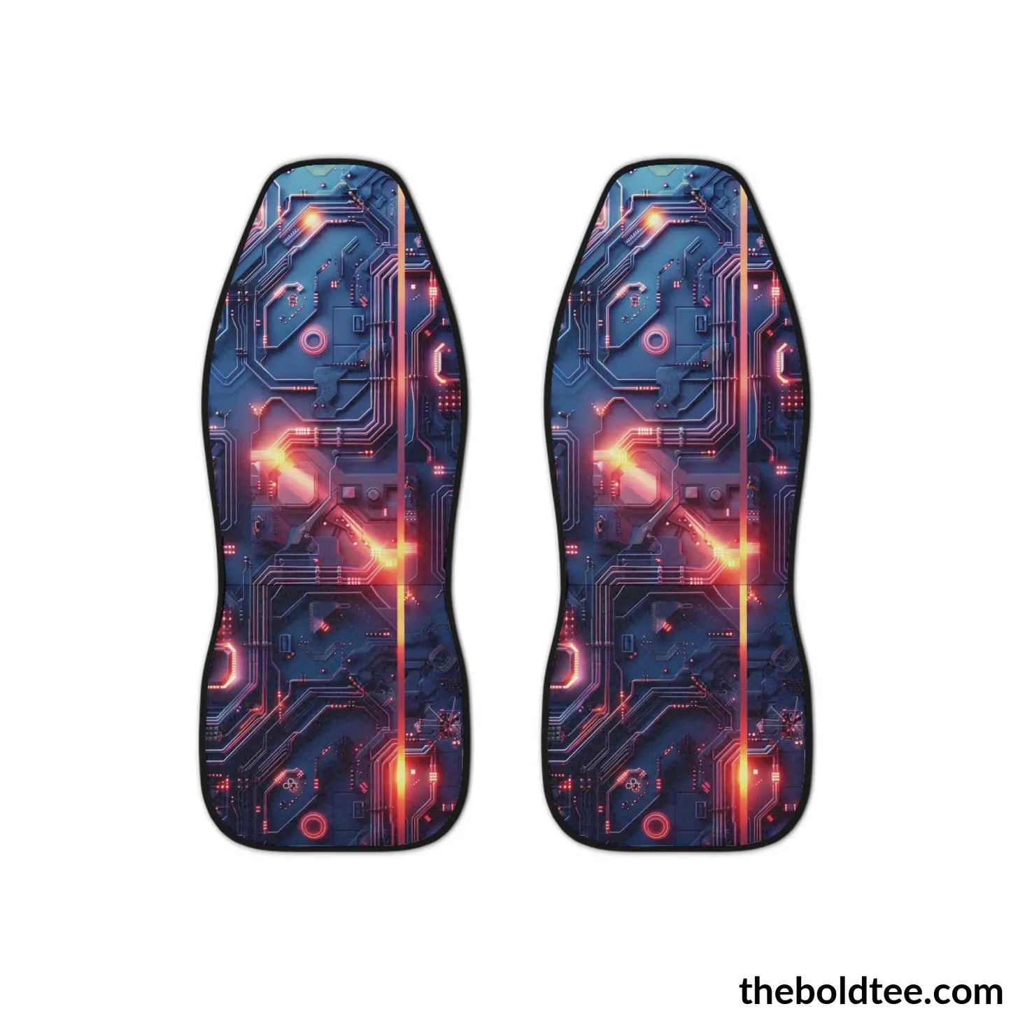 High Tech Print Car Seat Covers (2 Pcs.) All Over Prints