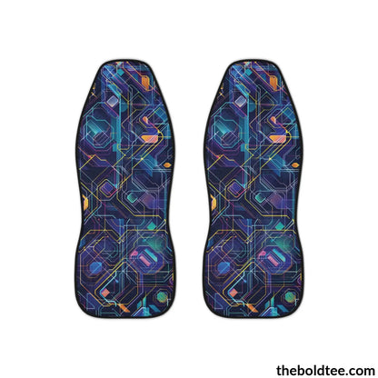 High Tech Print Car Seat Covers (2 Pcs.) All Over Prints