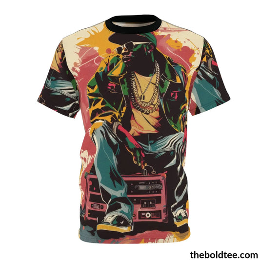 Hip Hop Tee - Premium All Over Print Crewneck Shirt 6 Oz. / S Prints